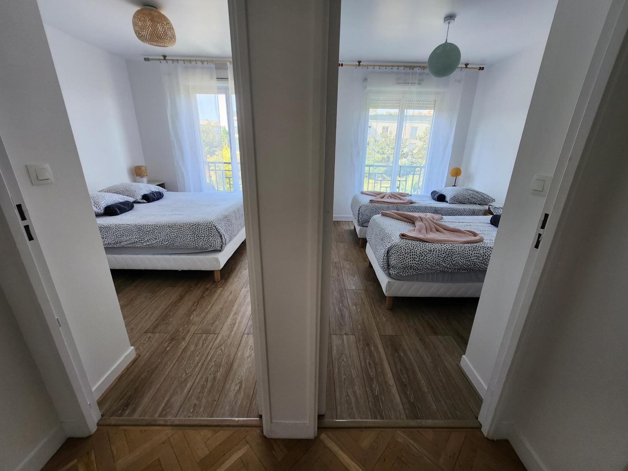 5' Disneyland Cozy Appartment Montevrain Bagian luar foto